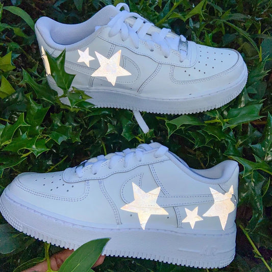 Reflective Star Custom AF 1s