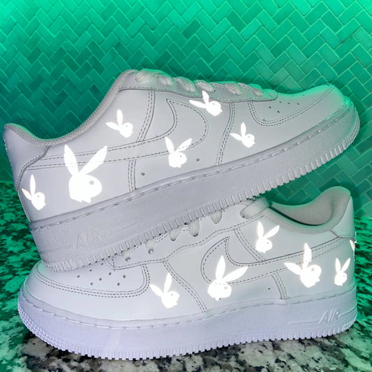 Reflective Bunny Custom AF 1s
