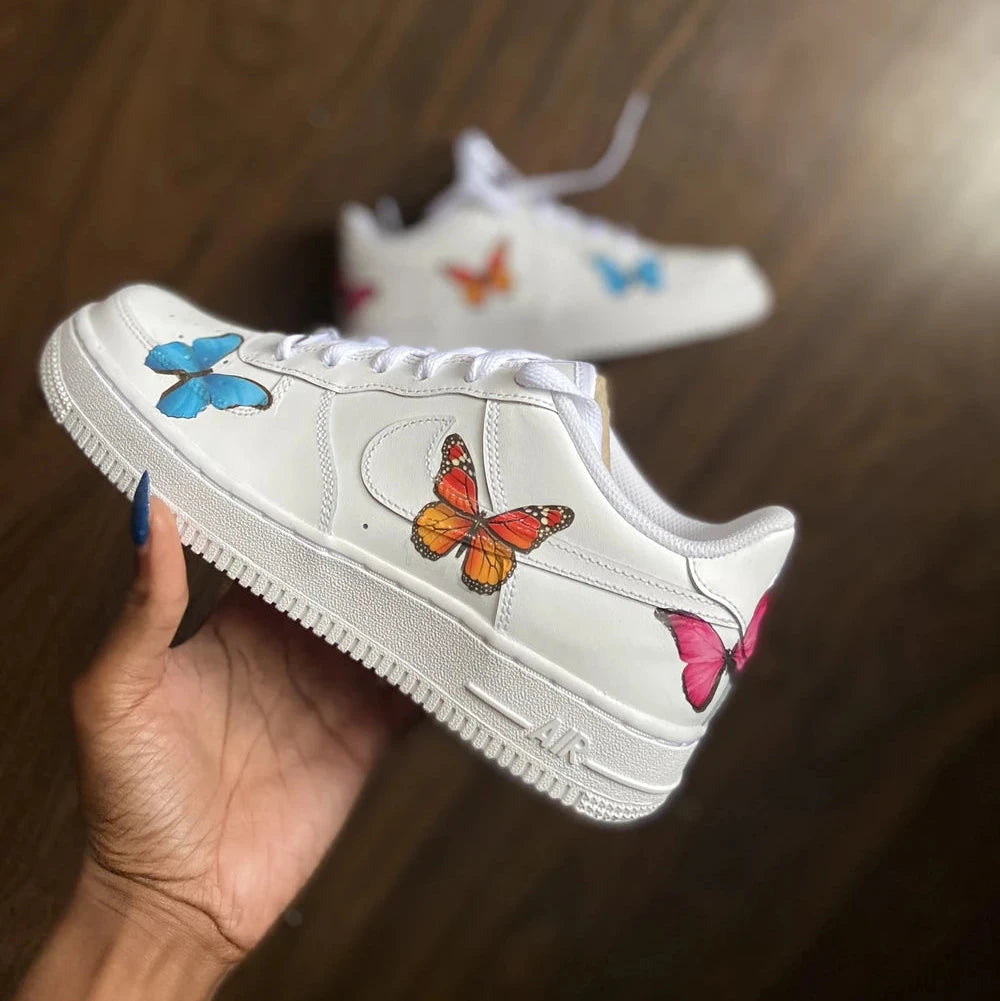 Custom Rainbow Butterfly Custom AF 1s