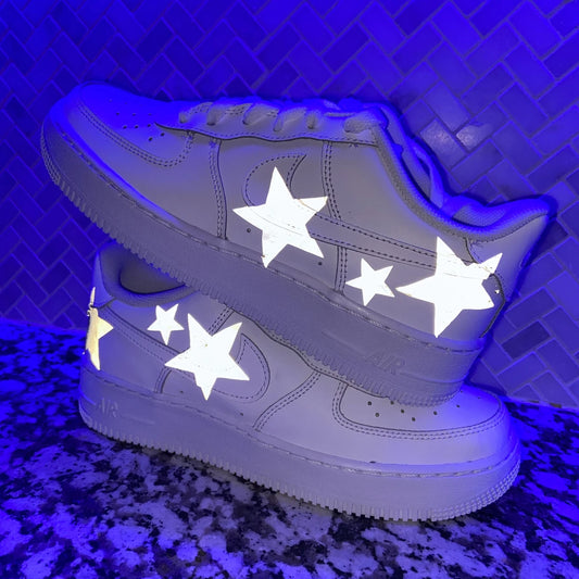Reflective Star Custom AF 1s