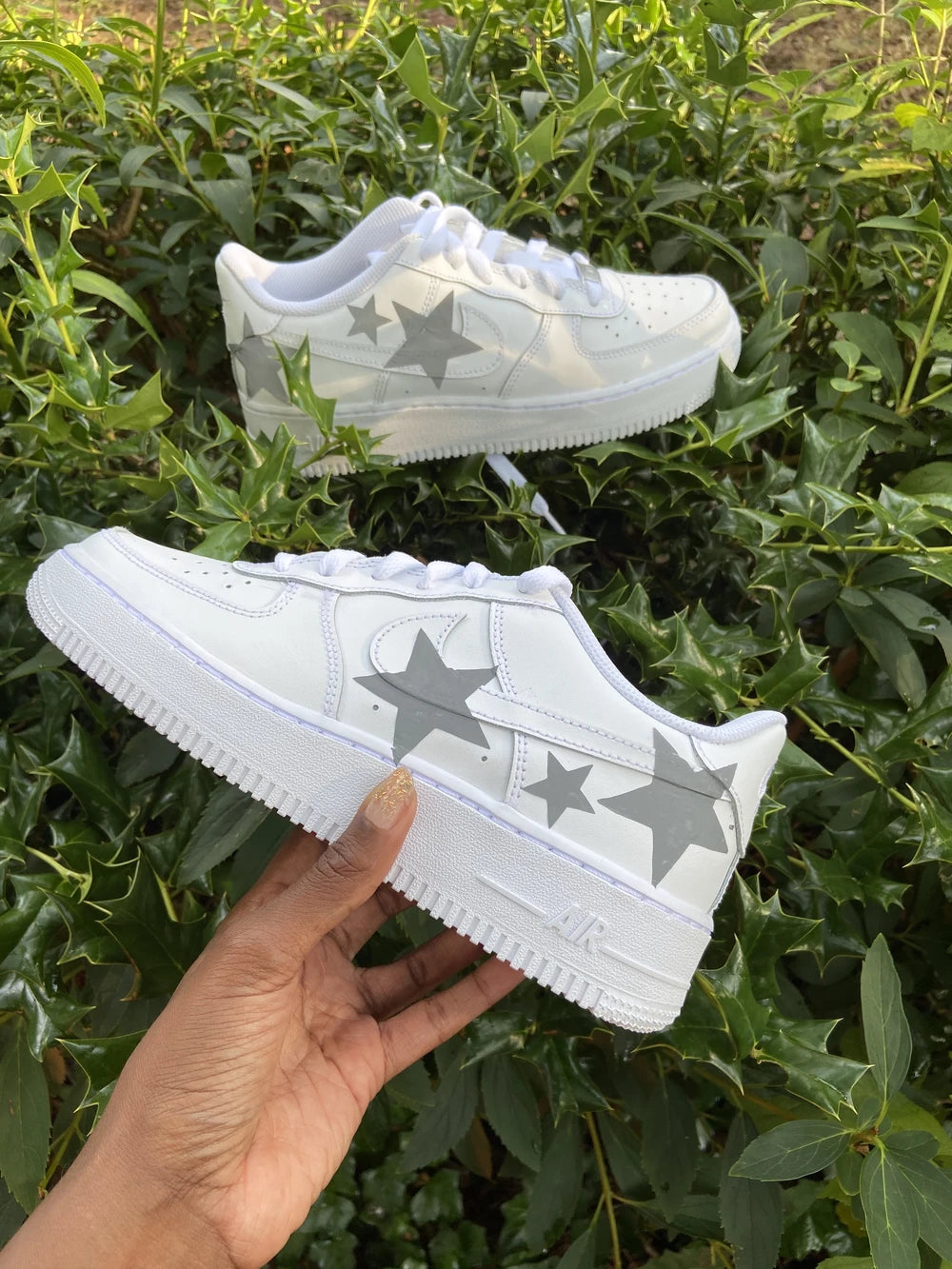 Reflective Star Custom AF 1s