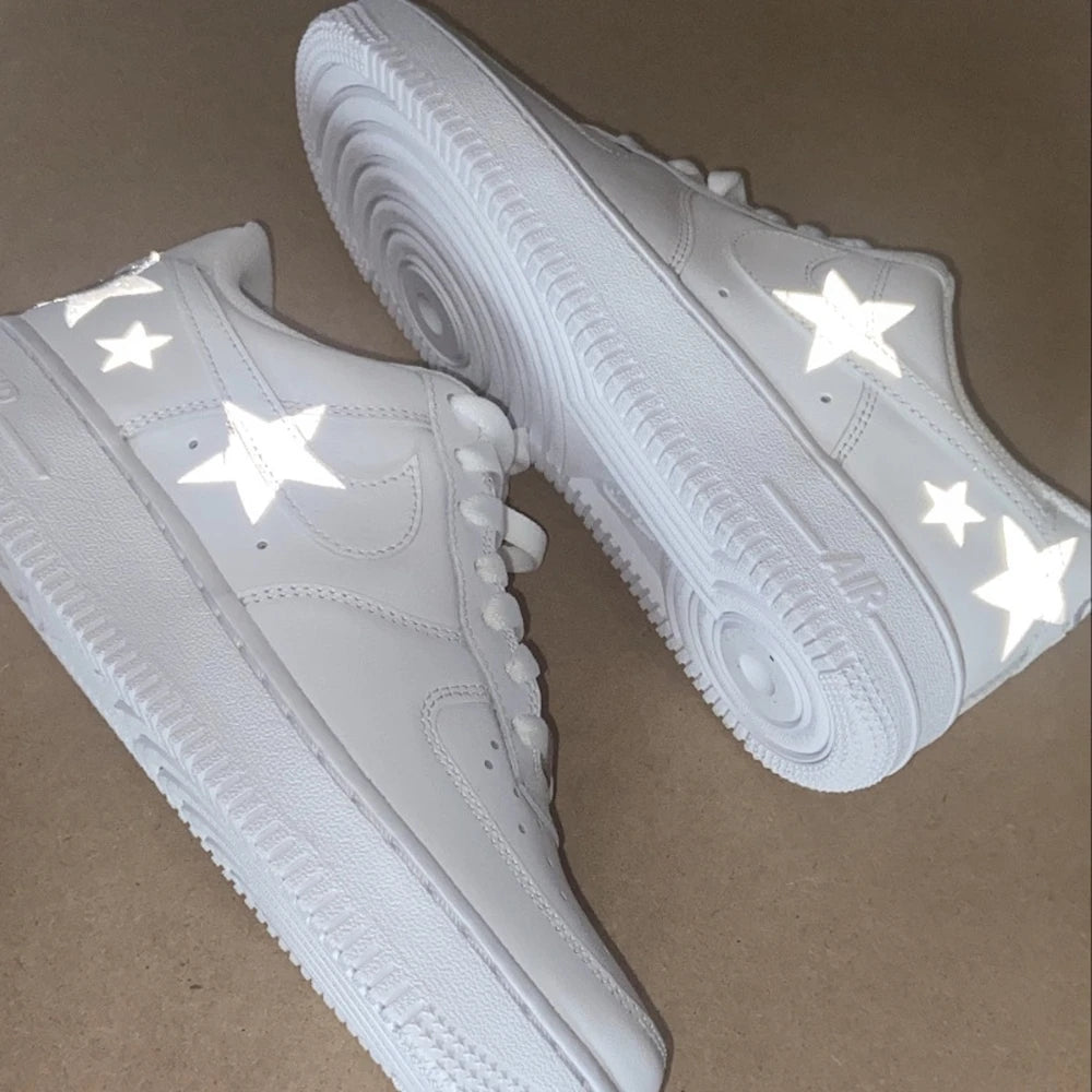 Reflective Star Custom AF 1s