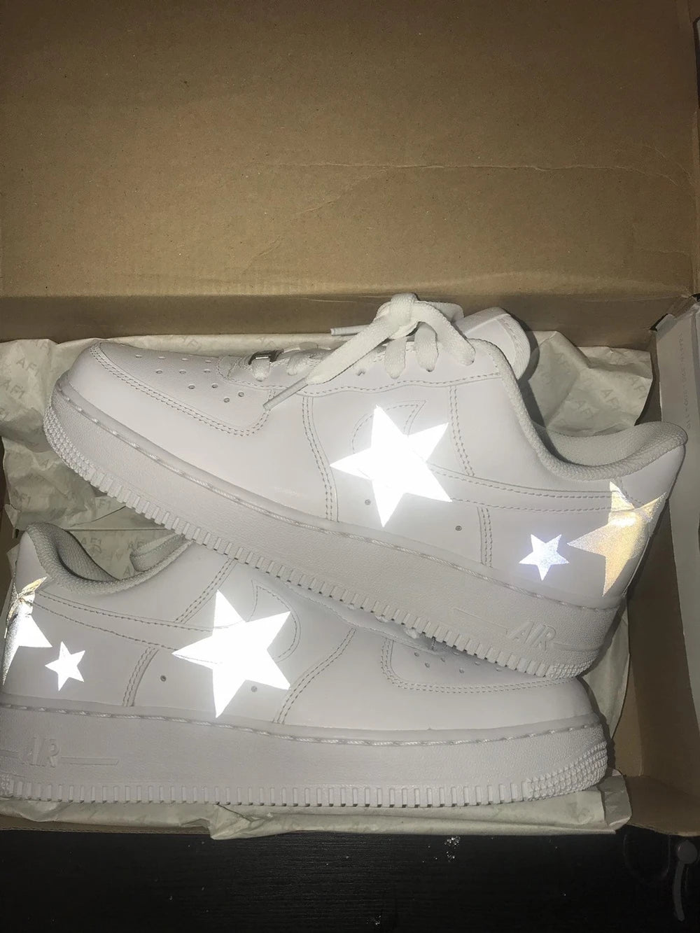 Reflective Star Custom AF 1s